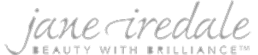 Jane Iredale logo with tagline about beauty.